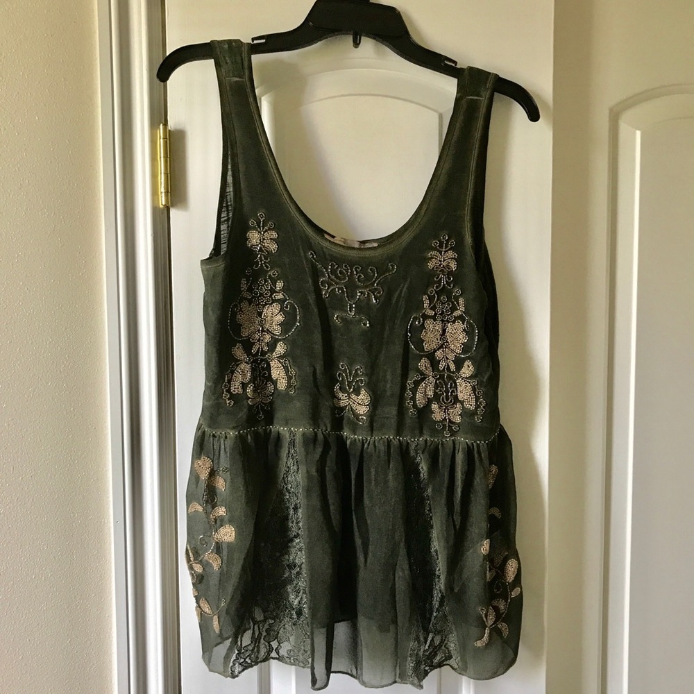 Forever 21 embellished woven top